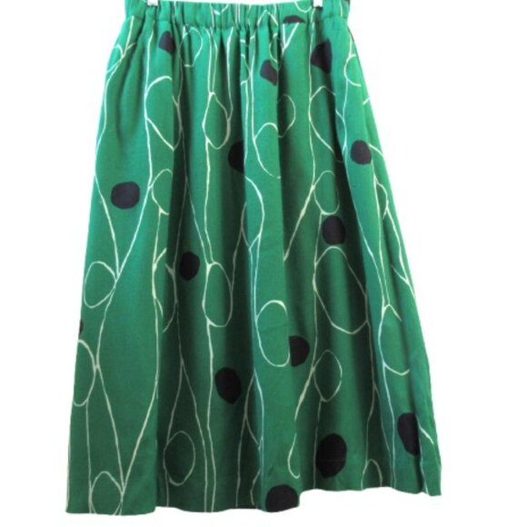 Toast Green Midi Skirt - Picture 1 of 5